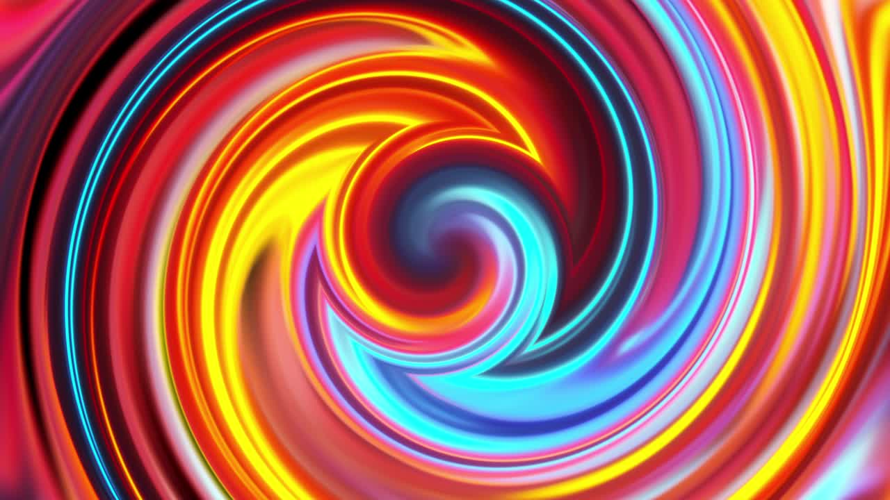 회전하는 나선형 원