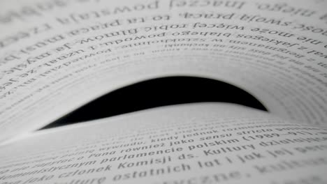 curved book page