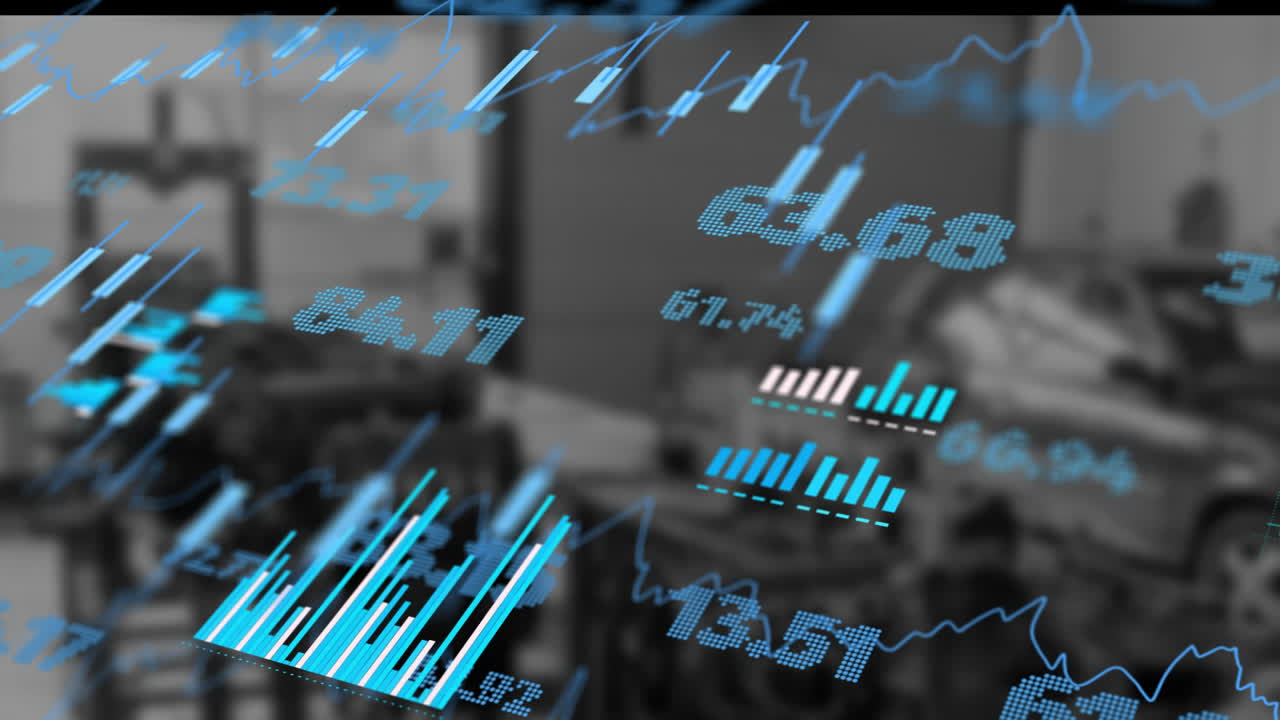 Animation of data processing over warehouse