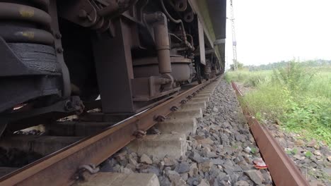 the train is running on the line