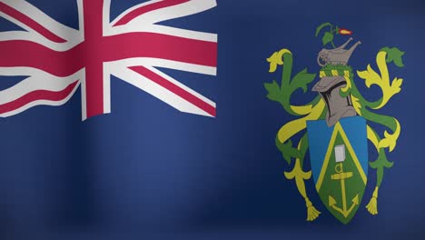 animation of national flag of pitcairn islands waving