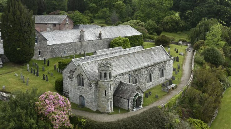 Stone Buildings Of Boconnoc Parish Church - Protestant Church In Cornwall, England, UK