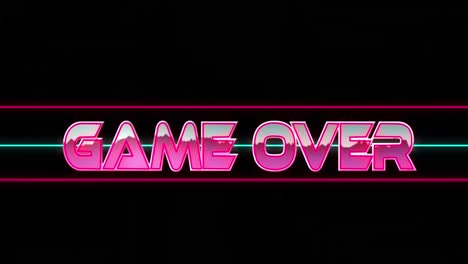 game over game screen 4k