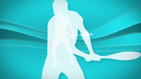 tennis player's silhouette [loop]
