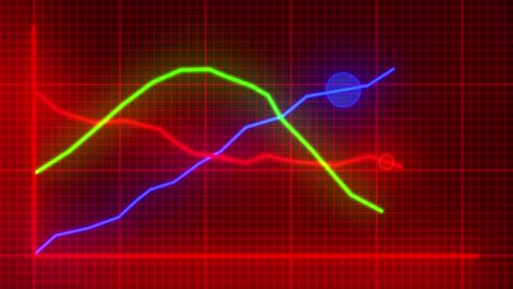 Diagramm-Liniendiagramm-Punkte-Neon-Geschäft-Finanzen-Diagramm-Daten-Zahlen-Statistik-4k