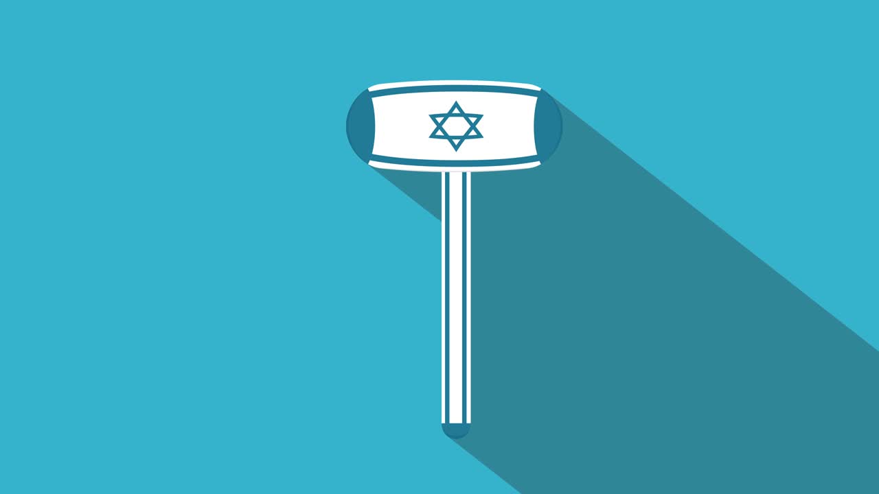 부풀어올릴 수 있는 해머 플래트 디자인 애니메이션 아이콘