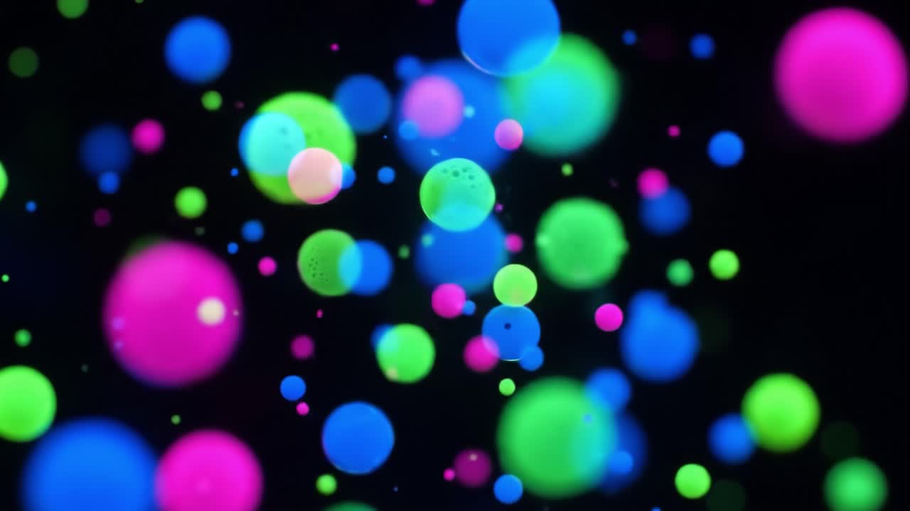 추상적인 네온 서클 배경