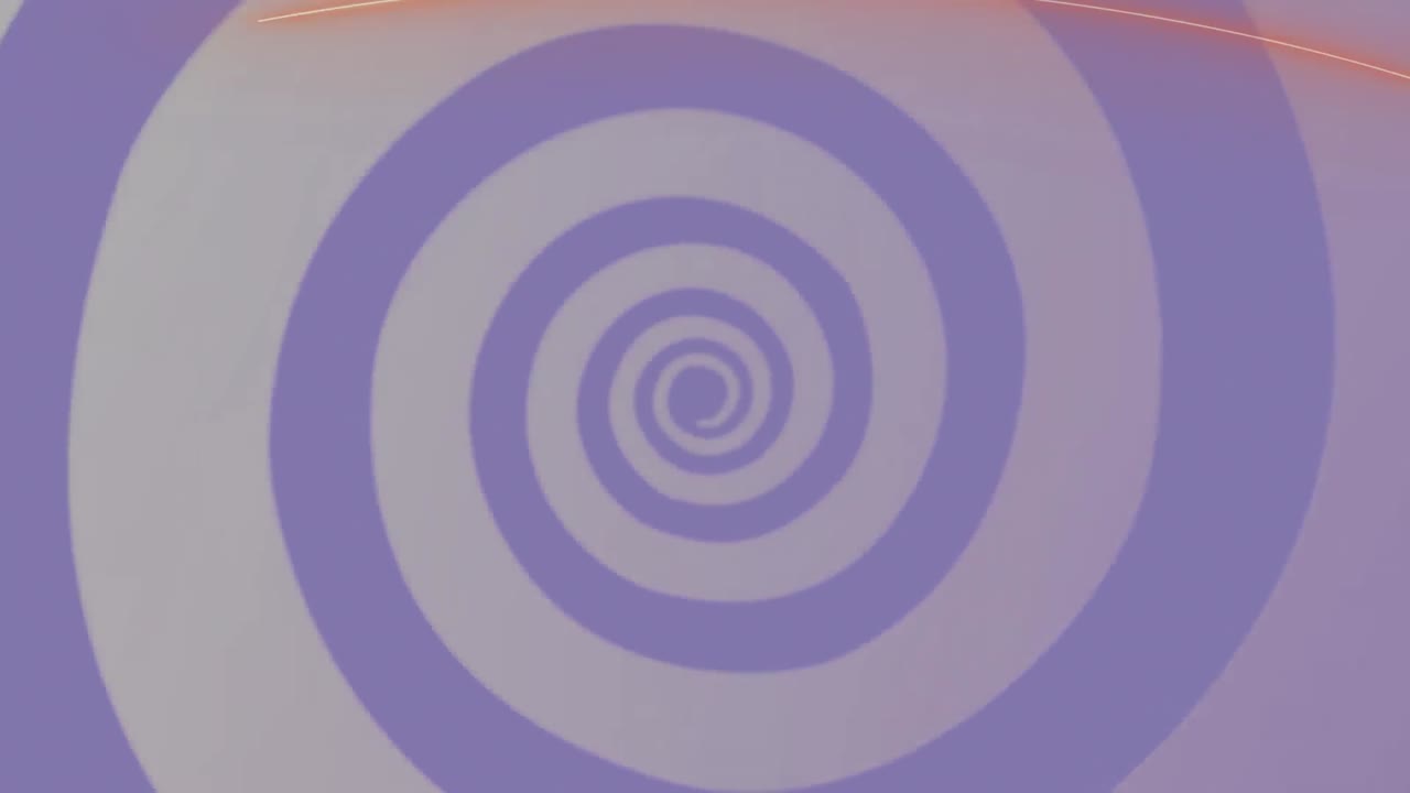 무결한 루프에서 회전하는 보라색 나선의 애니메이션