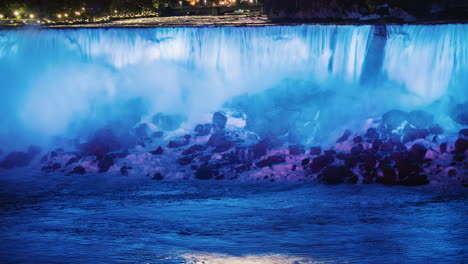 Hyperlapse-Iluminado-De-Las-Cataratas-Del-Niágara