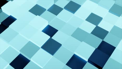 abstract 3d geometric background with blue cubes