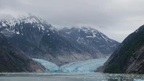 dawes glacier, active tidewater glacier, endicott arm fjord, alaska.