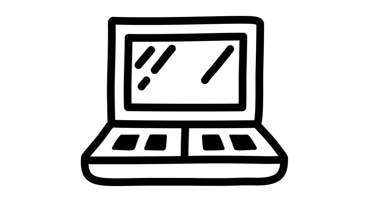 animación del icono del polvo de maquillaje. gráficos de movimiento 4k video ilustración de movimiento signo. esquema estilo doodle canal alfa