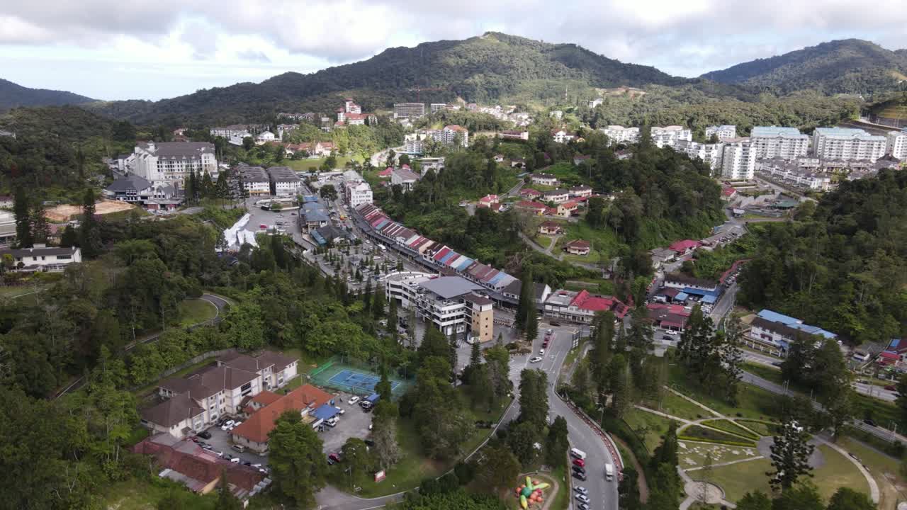 말레이시아의 카메론 하이랜드 지역 내의 브린창 지역의 일반 풍경