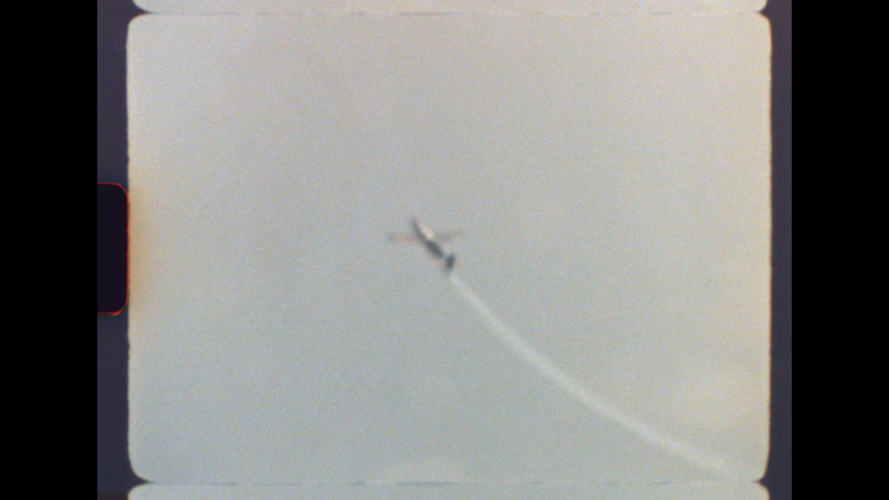 Vintage Airplane in Flight