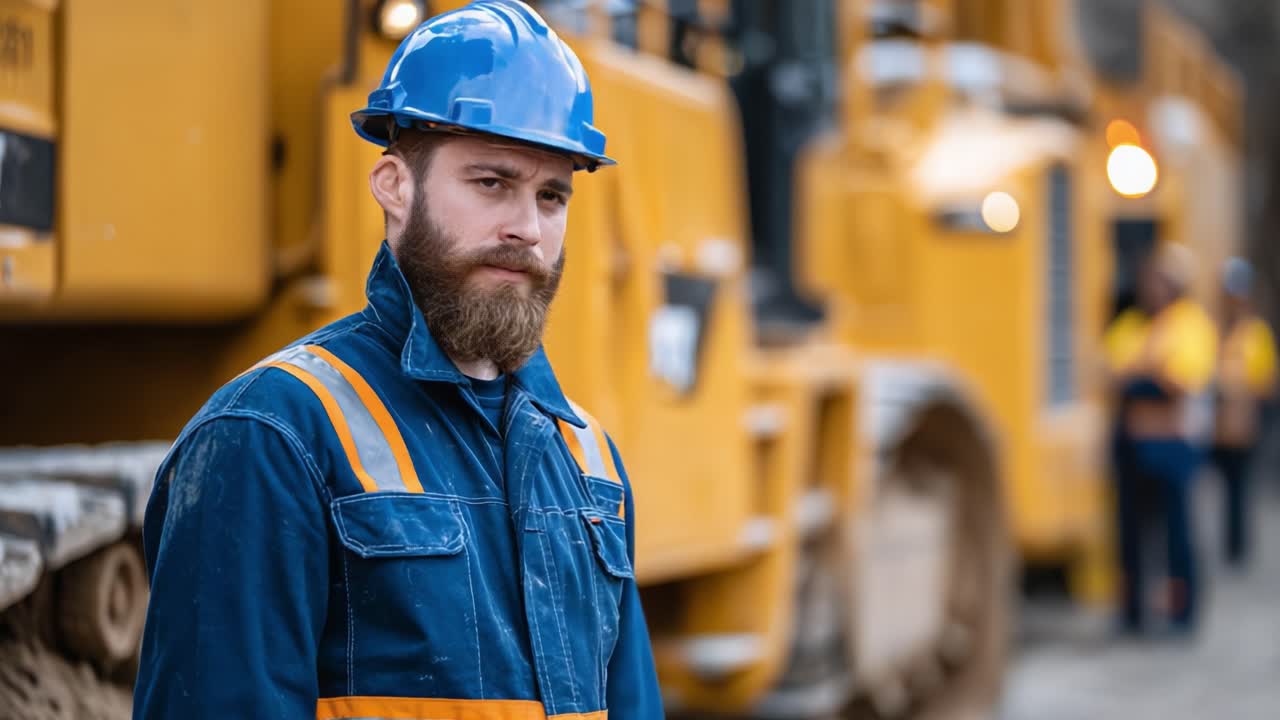 A Dedicated Worker Reflects on Challenges Faced in Heavy Machinery Operations, Showcasing the Resilience and Commitment Required in the Construction Industry