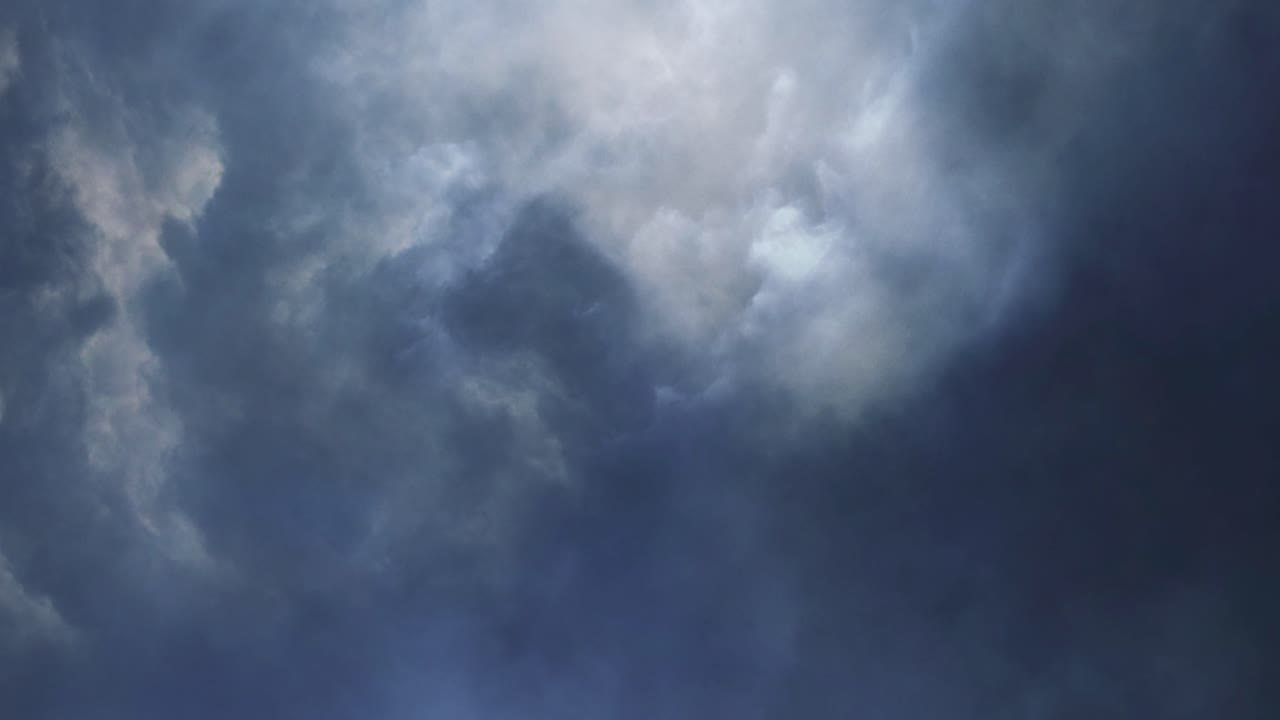thunderstorm, Gathering dark storm clouds with thunder and lightning in the skies