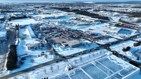 convoy de libertad aérea 2022 saliendo de kingston ontario canadá