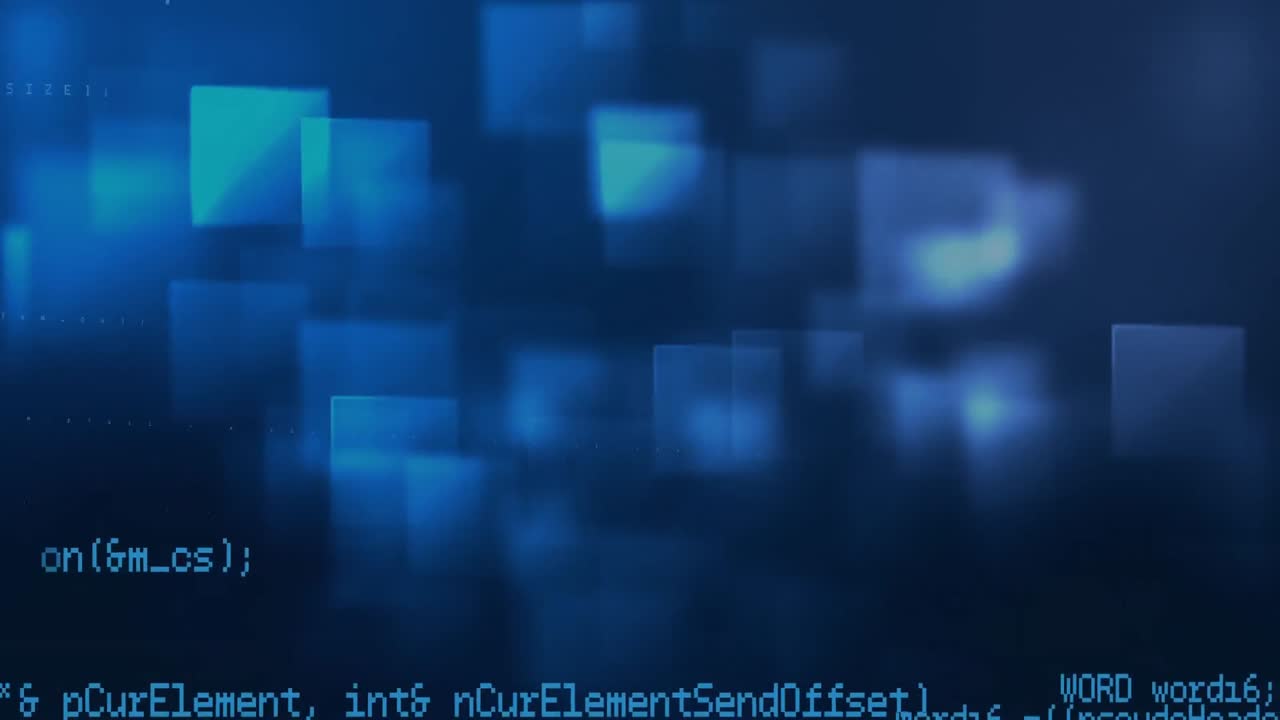 códigos de programa y patrones cuadrados