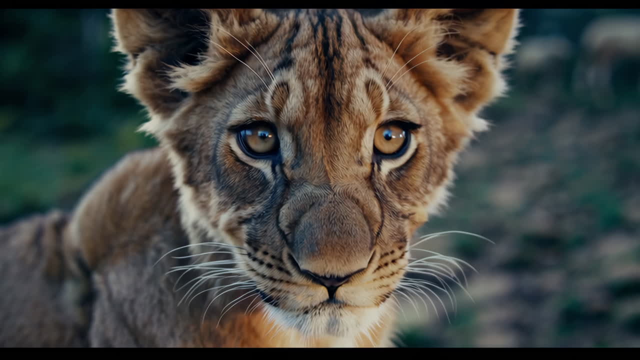 Lion Cub Among Sheep