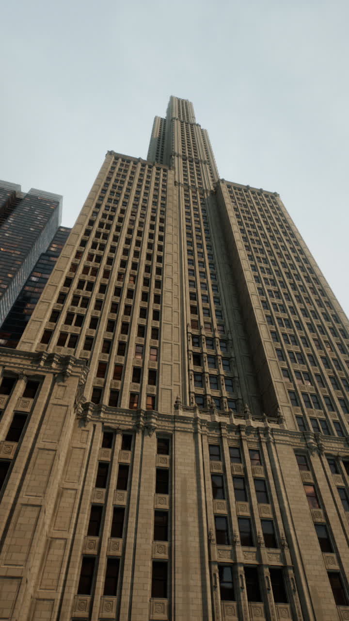 majestuoso rascacielos en la ciudad