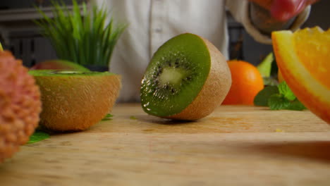 preparing fresh fruits