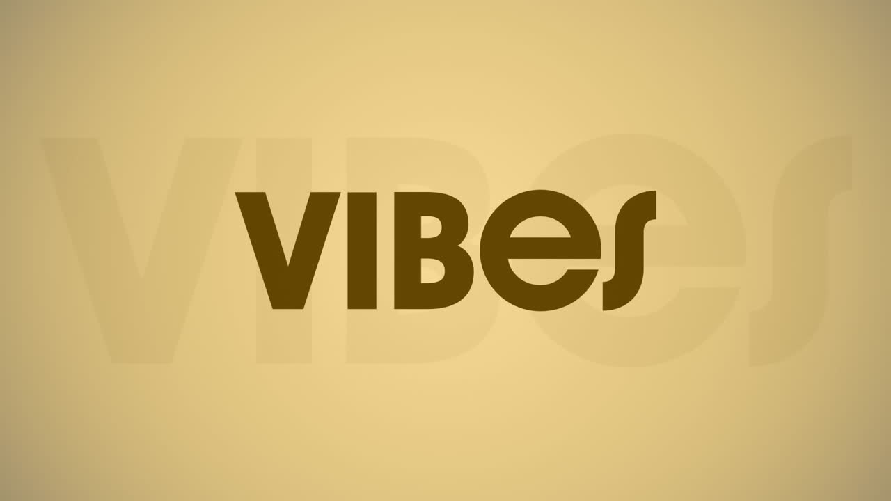 animación de patrones de mandala sobre textos de vibraciones contra un fondo abstracto.