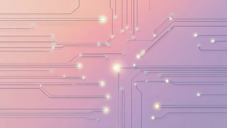 abstract digital circuit board background with glowing connections