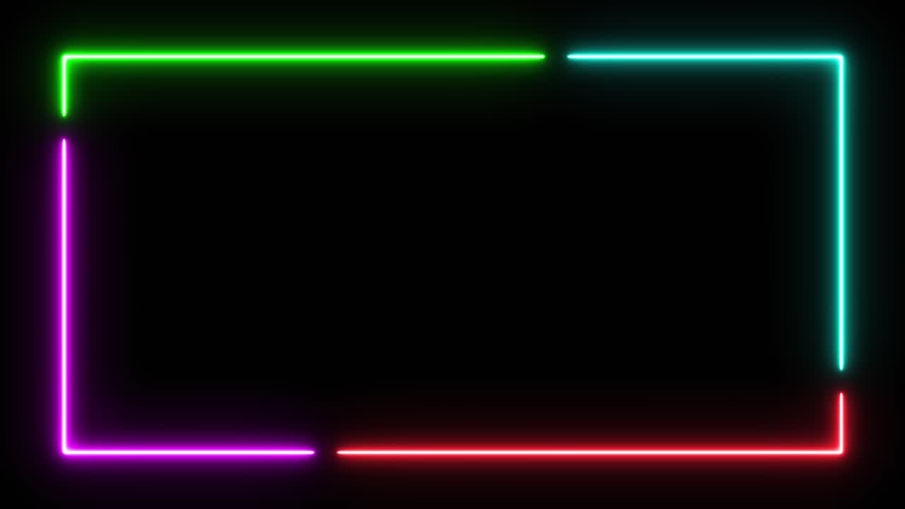 borde del marco de neón
