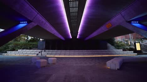 light bridge at students union architecture university of sheffield campus, south yorkshire, united kingdom