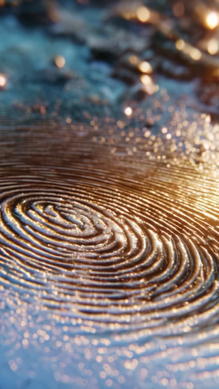 Capturing the Serenity of Nature: Close-Up Shots of Beautiful Rippling Water Patterns Reflecting Light and Creating Mesmerizing Visual Effects in a Tranquil Scene