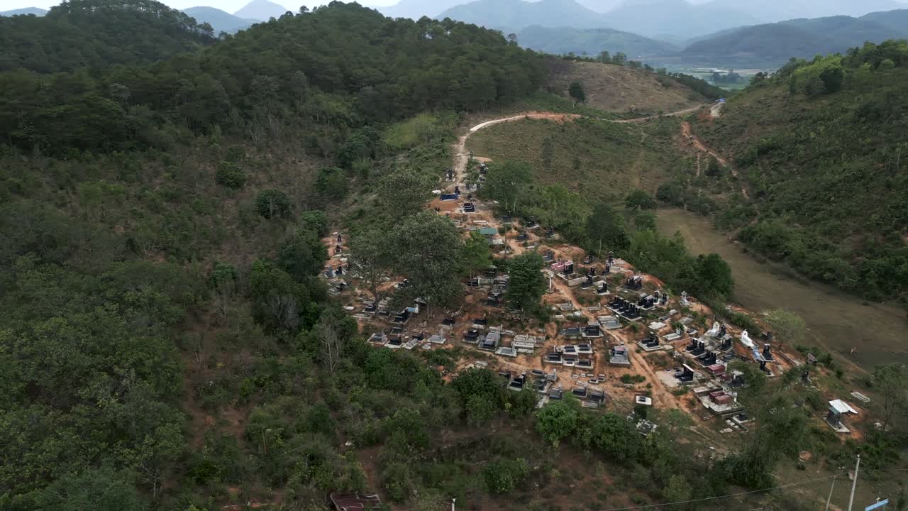 Cemetery in a Mountainous Region