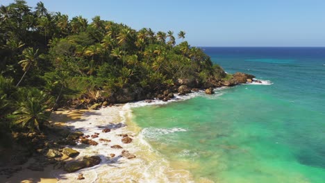 Waves-crashing-on-paradise-beach-of-Nagua