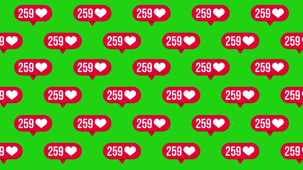 아이콘과 같은 애니메이션, 모션 배경, 카운터 알림 패턴 배경