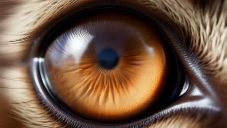 close-up of a feline eye
