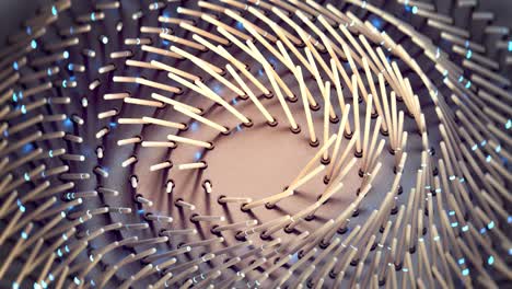 Design digital technology concept 3D render seamless loop animation
