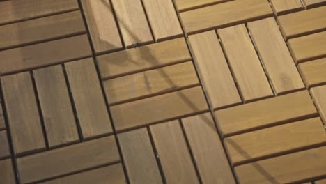 interlocking wood deck tiles for outdoor flooring