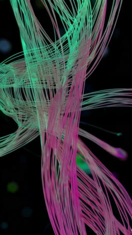 Abstract Glowing Teal Lines