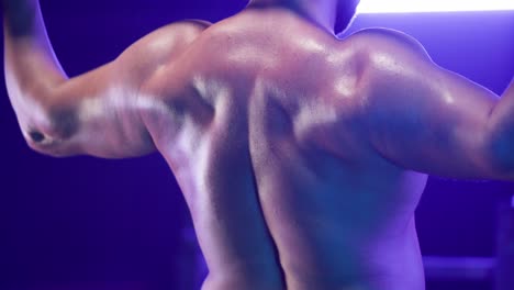 muscular man back