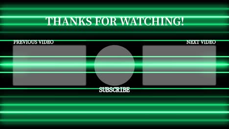 neon sign pattern end card ending screen motion graphics