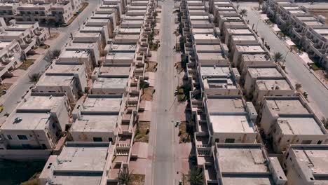 aerial view of bahria housing development in karachi