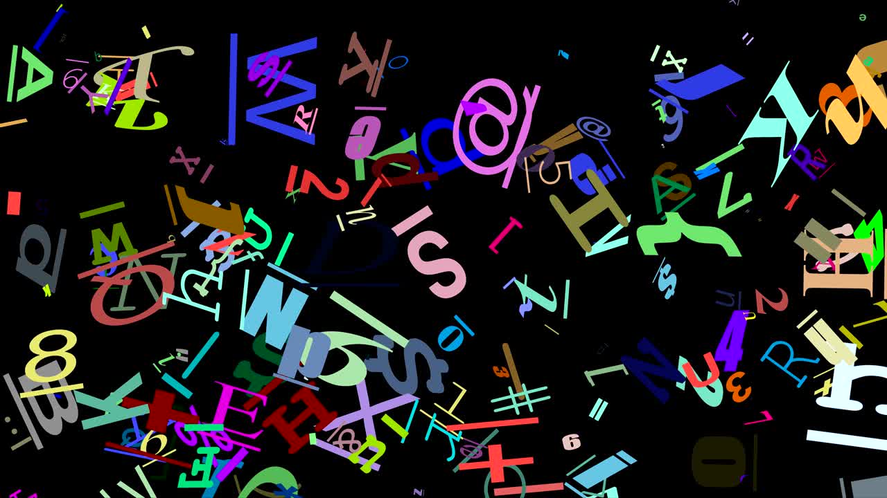 animación de formas gráficas aleatorias