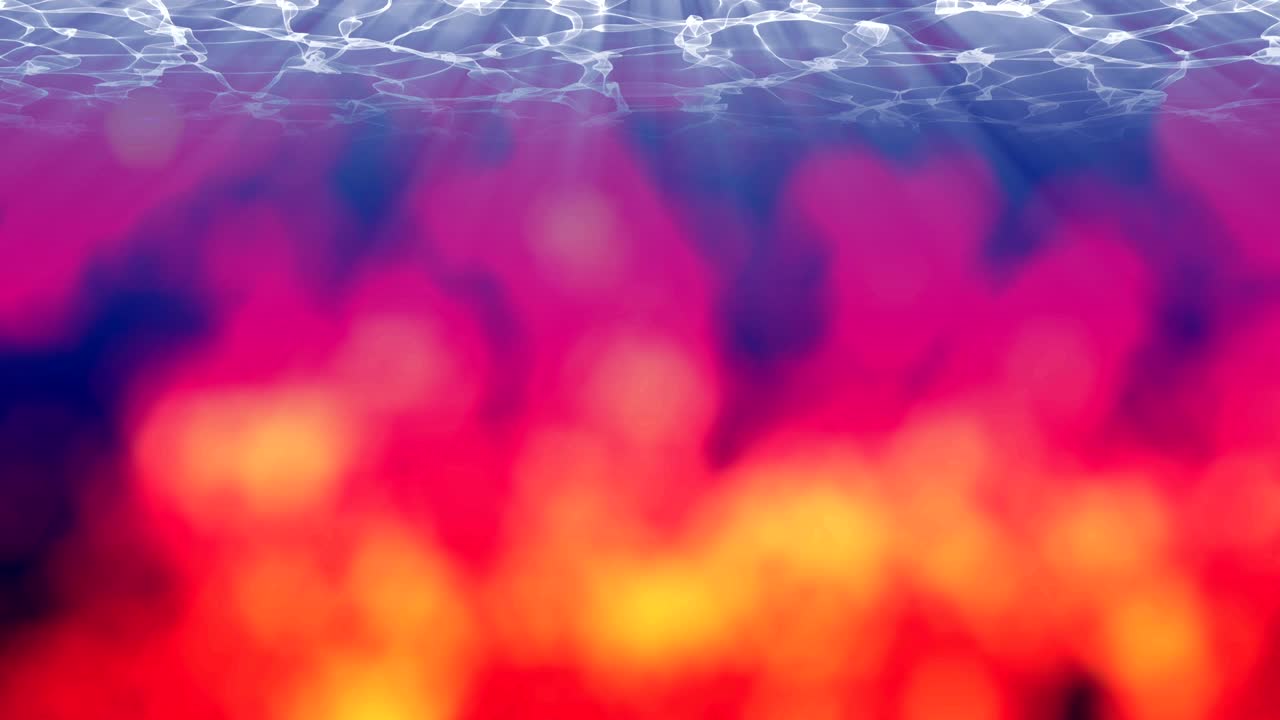 fuego bajo el agua 4k, bucle sin costuras.
