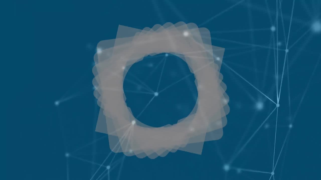 animación de sscopes escaneando a través de la red de conexiones