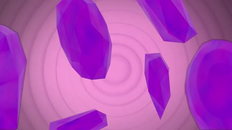 animación de círculos rosados y patrón en bucle sin costuras
