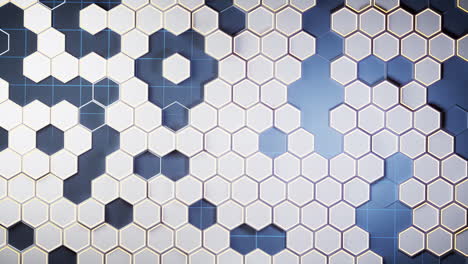 metallic hexagon material background, 3d rendering.