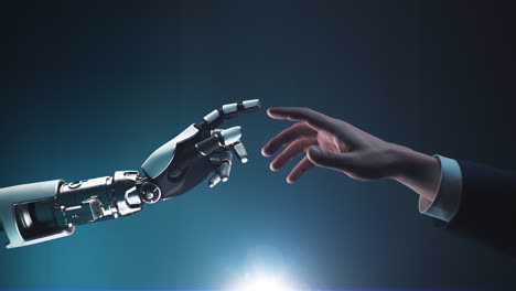 human and robot hand interaction