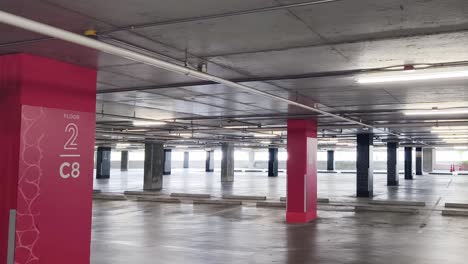 empty underground parking garage