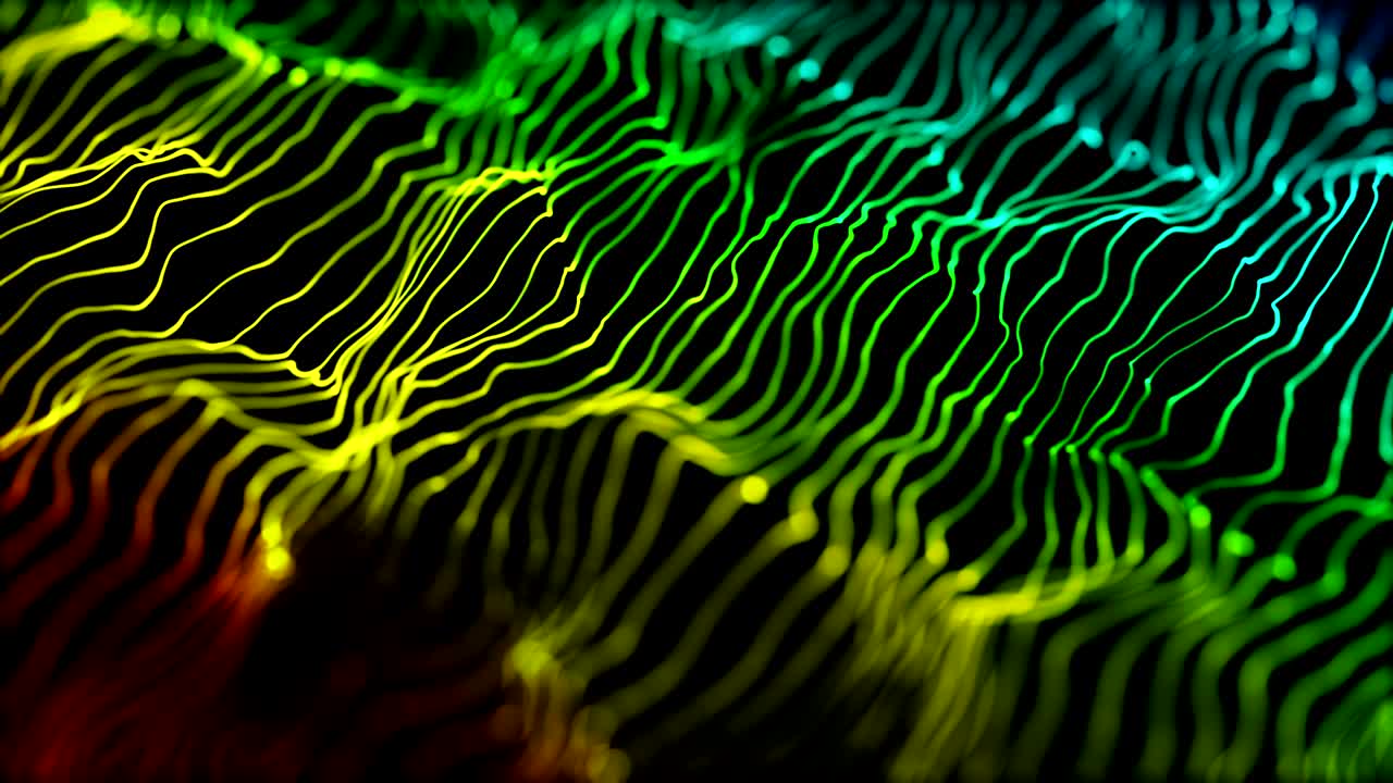 elegant abstract waving string lines motion background seamless loop