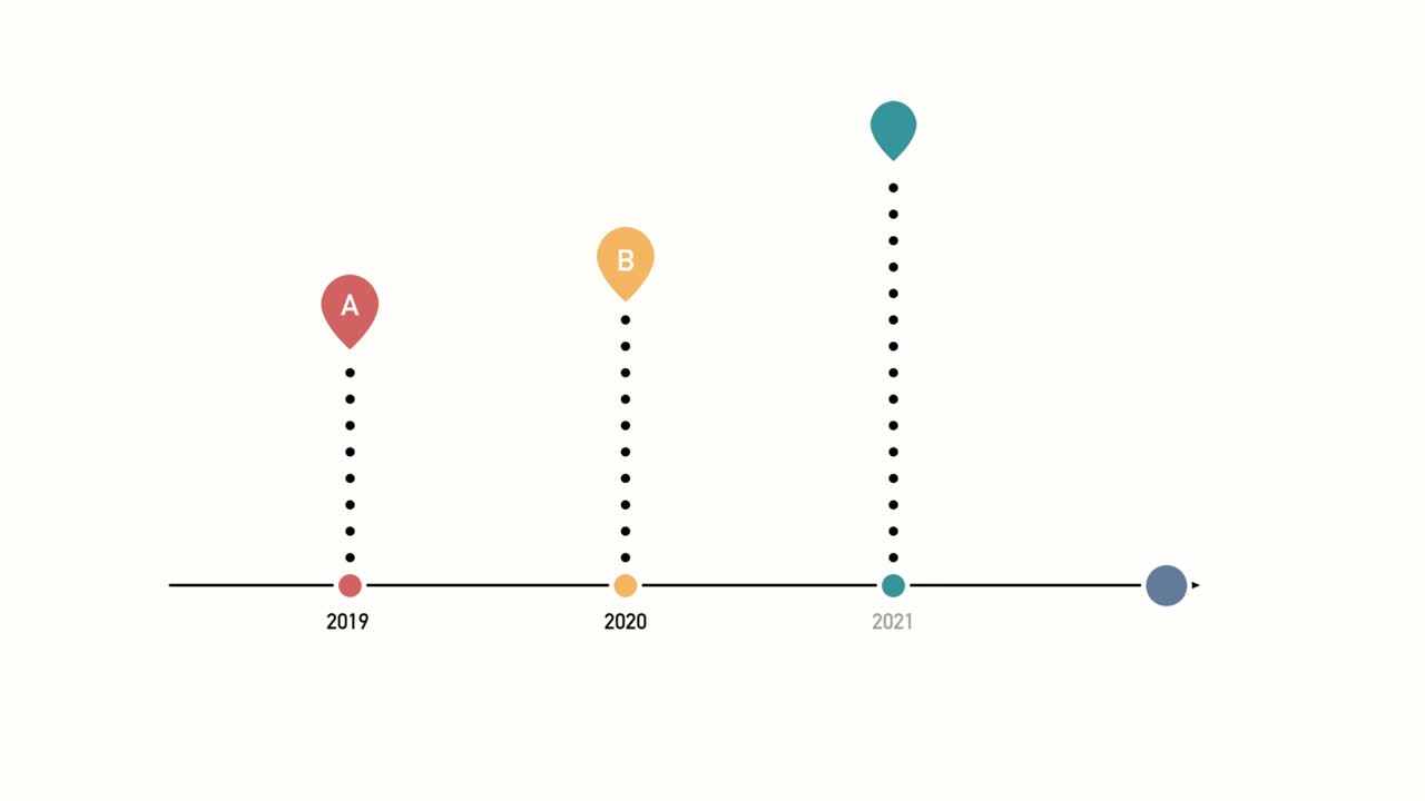 타임라인 서클 인포그래픽 템플릿