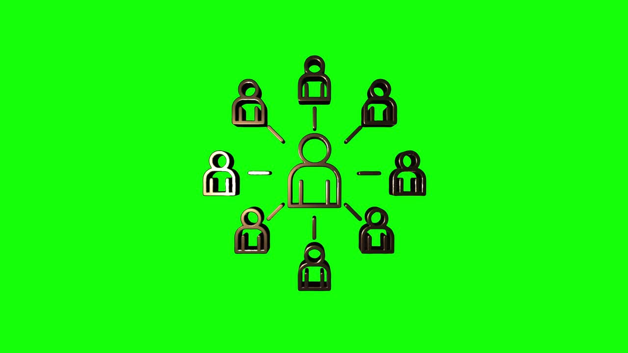 Social media icon design. Outline web icon. Motion graphics.